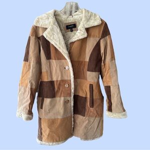 Vintage 90s does 70s Patchwork Leather Leather size Medium